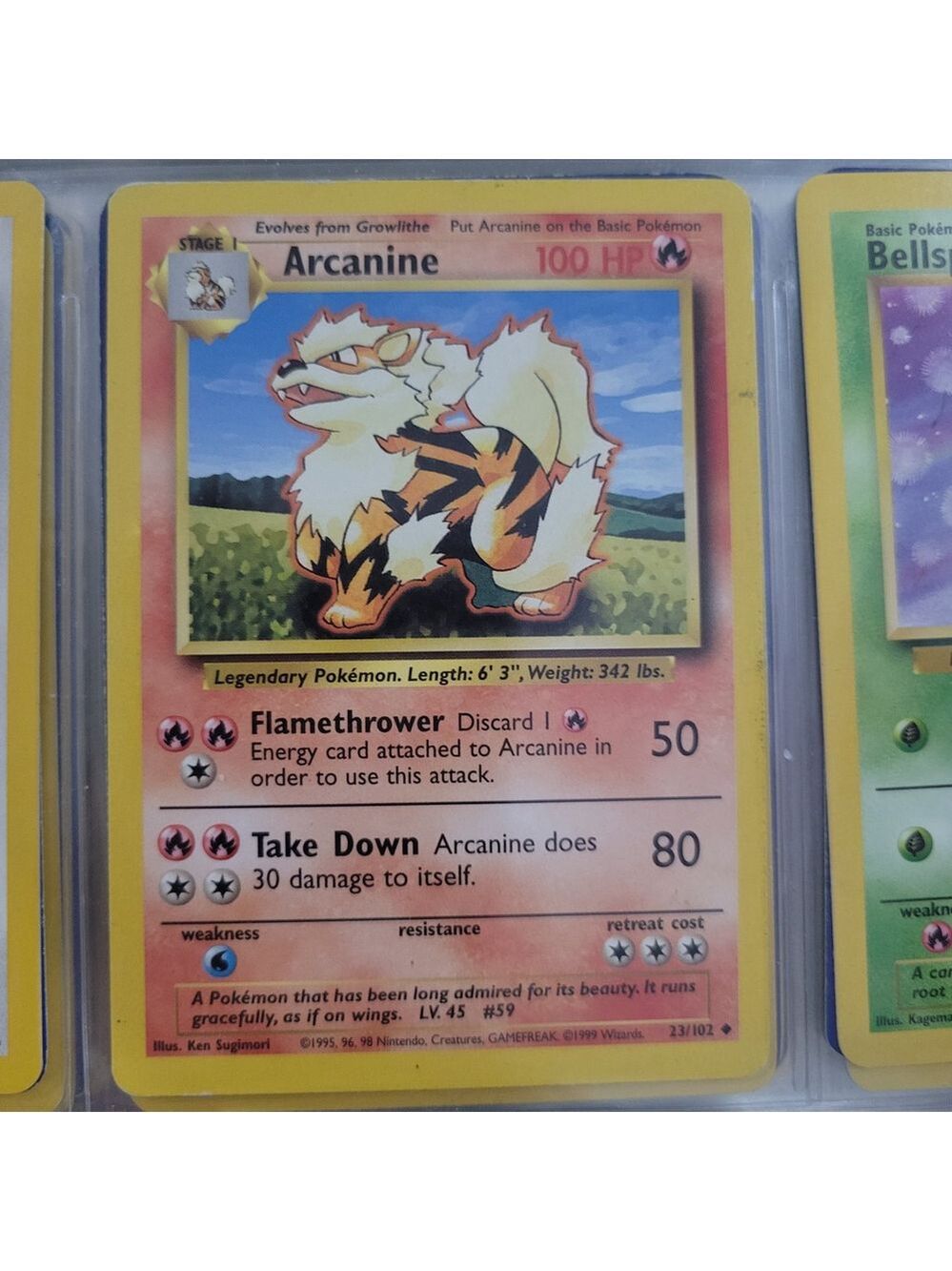 Pokemon Arcanine Card